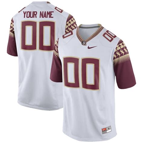 nike florida state seminoles white custom replica football jersey ebay|fsu jerseys for sale.